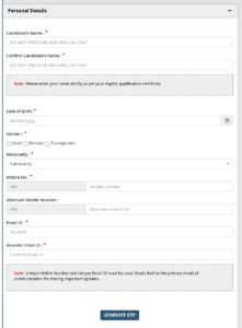 NEET PG Registration Form